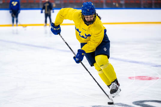 Olivia Sohrner of Sweden at a practice session