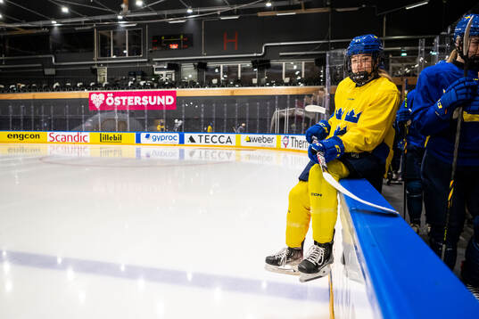 Ebba Hedqvist of Sweden at a practice session
