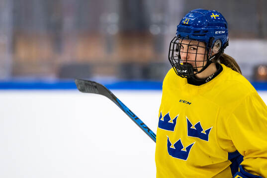 Emma Rehn of Sweden at a practice session