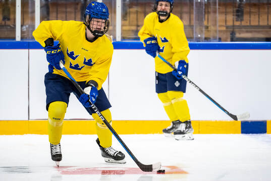 Astrid Lindeberg of Sweden at a practice session