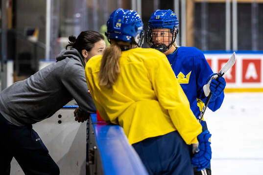 Mira Hallin of Sweden at a practice session