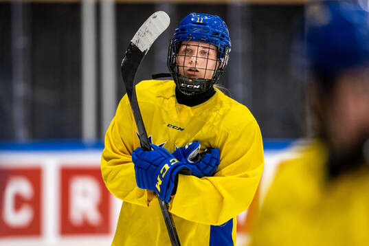 Ella Hellman of Sweden at a practice session