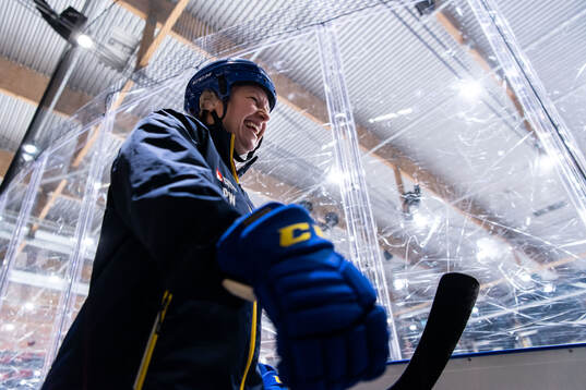 Assistant coach Pernilla Winberg of Sweden at a practice