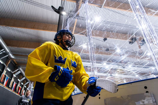 Stella Lindell of Sweden at a practice session