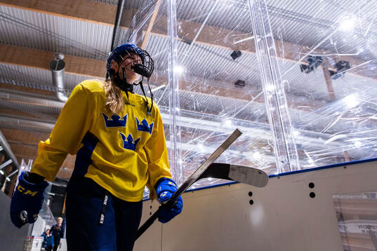 Ella Hellman of Sweden at a practice session