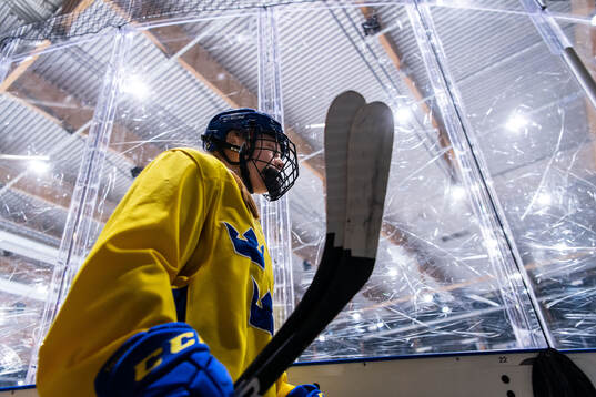 Emilia Bergeby Hallbeck of Sweden at a practice session