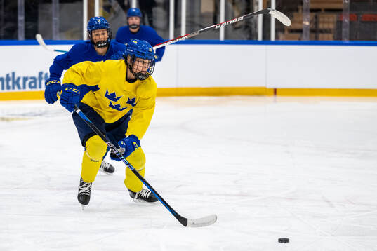 Stella Lindell of Sweden at a practice session