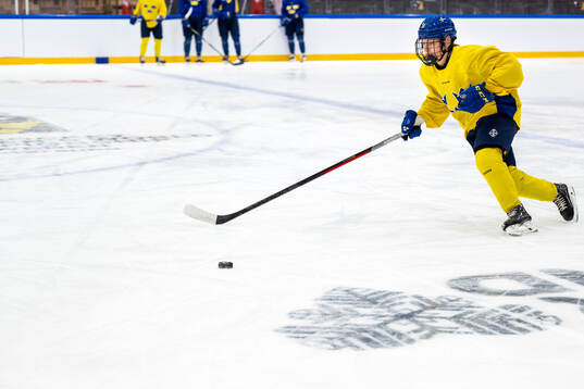 Emilia Bergeby Hallbeck of Sweden at a practice session