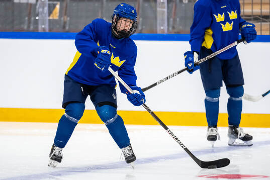 Stina Andersson of Sweden at a practice session