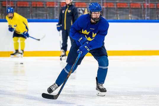Maja Ålenius of Sweden at a practice session