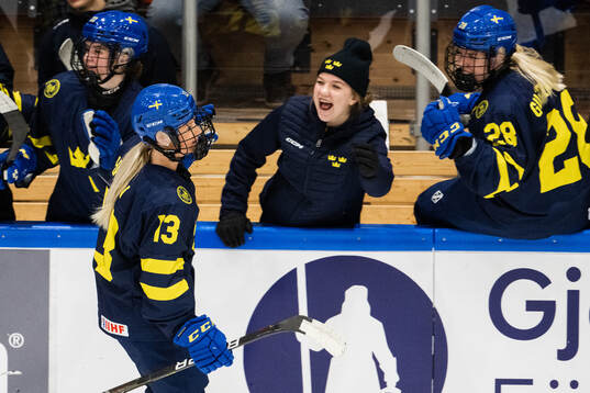 Mira Jungåker of Sweden celebrates