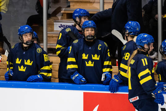 Stella Lindell of Sweden looks dejected