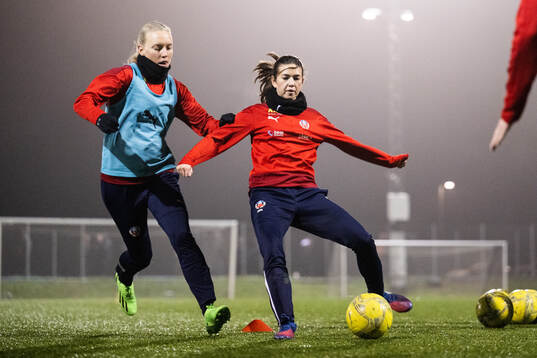 Helsingborgs Johanna Andersson och Ida Vahtera