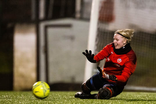 Målvakt Hannah Tegestål
