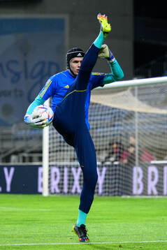 Goalkeeper Jacob Widell Zetterström of Sweden
