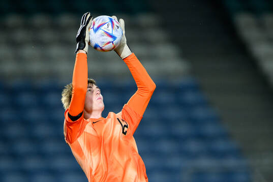 goalkeeper Lucas Bergström of Finland