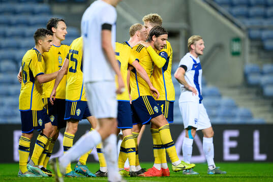 Christoffer Nyman of Sweden celebrates