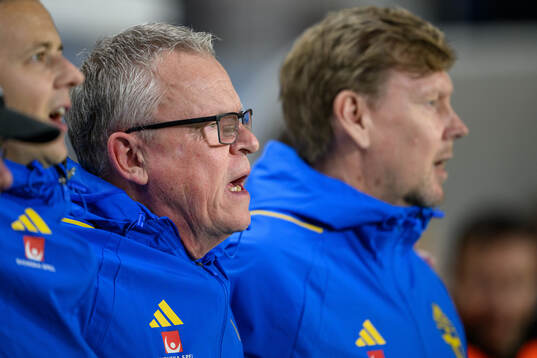 head coach Janne Andersson of Sweden