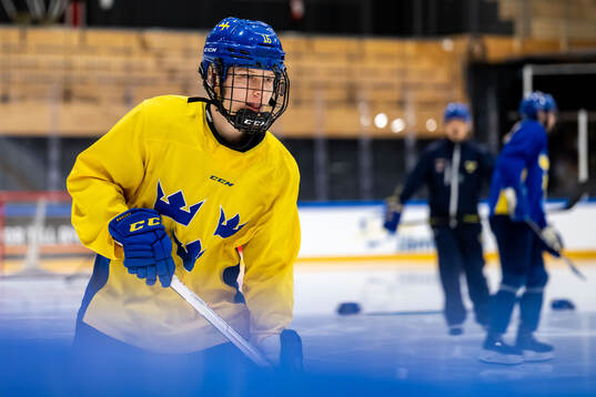 Emilia Bergeby Hallbeck of Sweden at a practice session