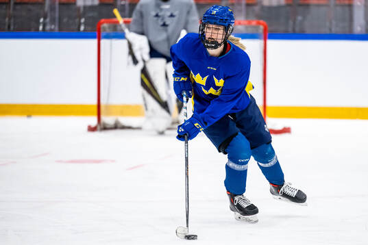 Hilda Svensson of Sweden at a practice session