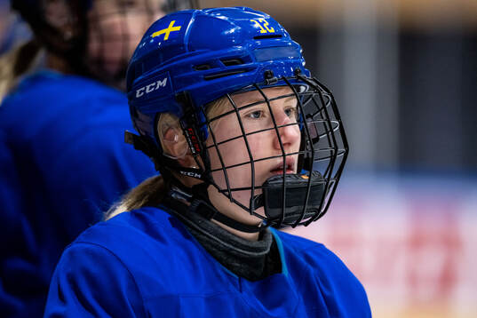 Stina Andersson of Sweden at a practice session