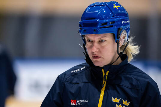 Assistant coach Pernilla Winberg of Sweden at a practice