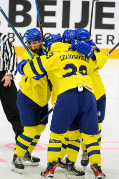 Hilda Svensson of Sweden celebrates
