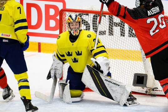of Sweden goaltender Felicia Frank