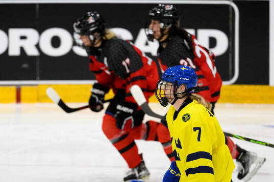 Maja Ålenius of Sweden looks dejected
