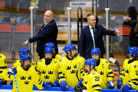 Assistant coach Ulf Hall and Head coach Andreas Karlsson