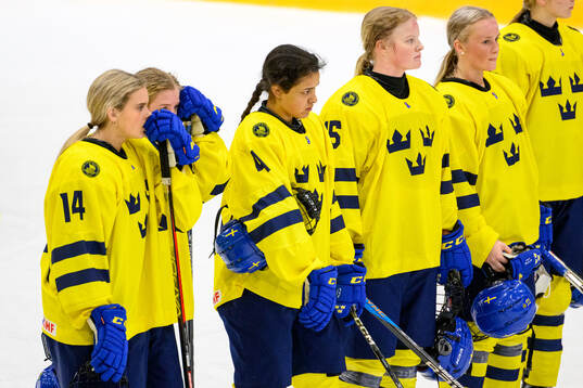 Tilde Utbult, Olivia Sohrner and Astrid Lindeberg of Sweden