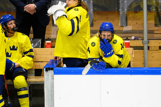 Tilde Utbult of Sweden looks dejected