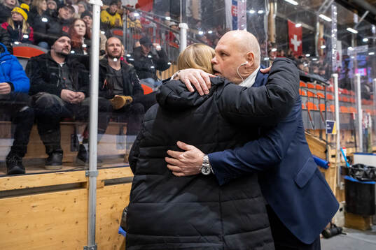 Assistant coach Ulf Hall and Camilla Kempe