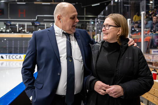 Assistant coach Ulf Hall and Camilla Kempe