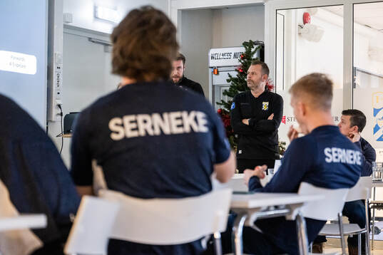 assisterande tränare William Lundin och tränare Mikael