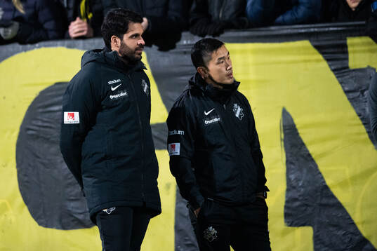 Assisterande tränare Zinar Spindari och tränare Jesper
