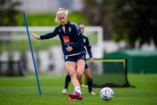 Sofia Jakobsson of the Swedish women's football national