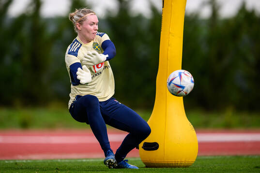 goalkeeper Hedvig Lindahl of the Swedish women's football