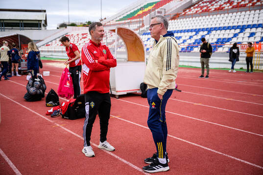 head coach Peter Gerhardsson of the Swedish women's