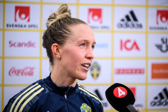 Julia Roddar of the Swedish women's football national team