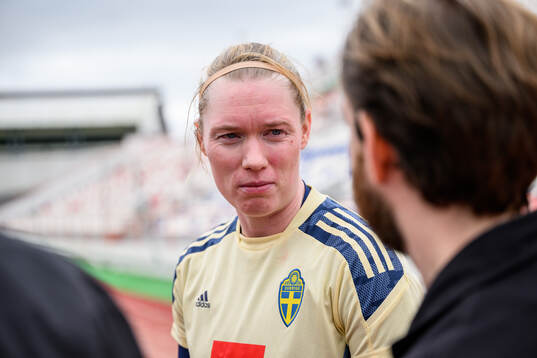 goalkeeper Hedvig Lindahl of the Swedish women's football
