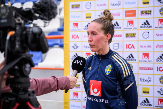Julia Roddar of the Swedish women's football national team