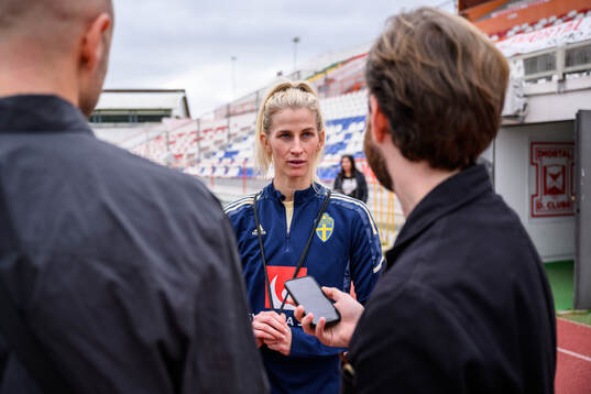 Sofia Jakobsson of the Swedish women's football national