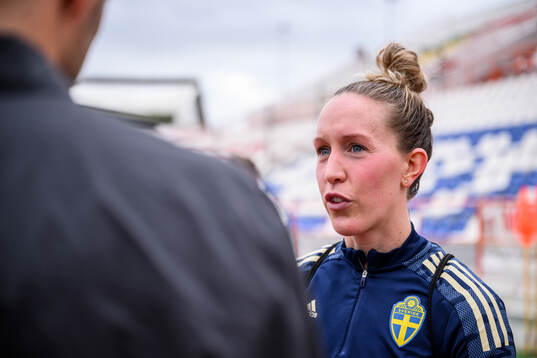 Julia Roddar of the Swedish women's football national team