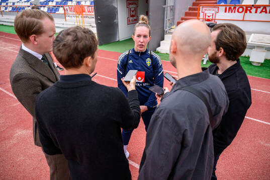 Julia Roddar of the Swedish women's football national team