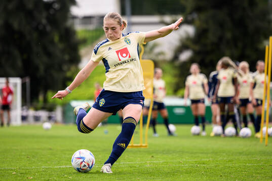 Paulina Nyström of the Swedish women's football national