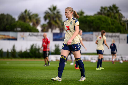 Paulina Nyström of the Swedish women's football national