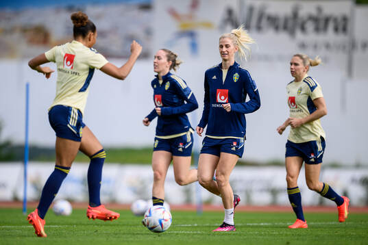 Sofia Jakobsson of the Swedish women's football national