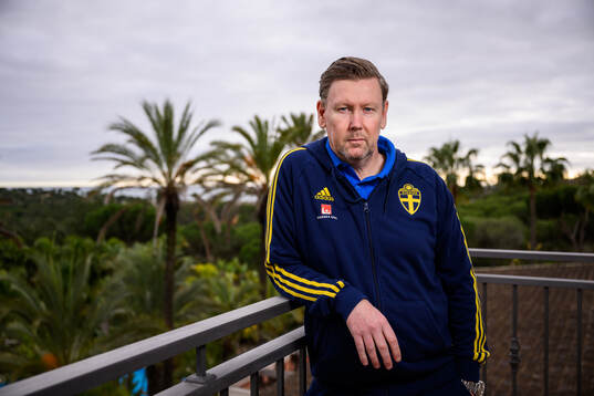 assistant coach Peter Wettergen of the Swedish men's