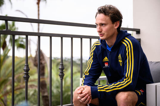 Hjalmar Ekdal of the Swedish men's football national team